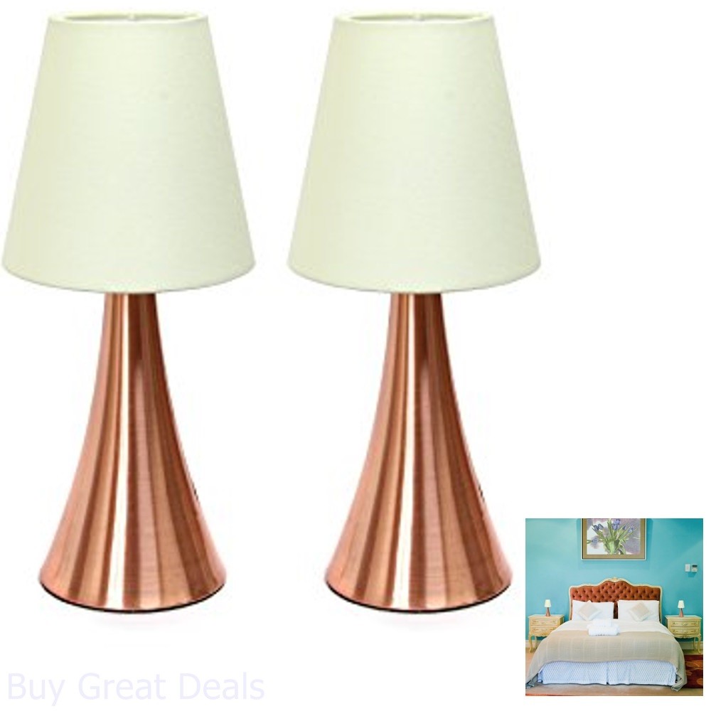 cream touch bedside lamps
